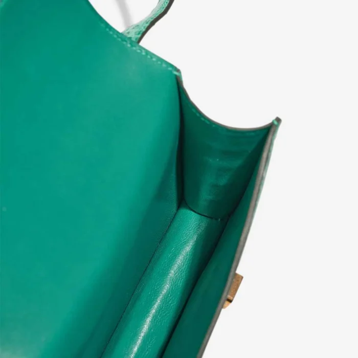Artisan-Grade Hermès Dupes Constance Micro Alligator Mississippiensis Vert Jade GHW - Replica Handbags - Image 7