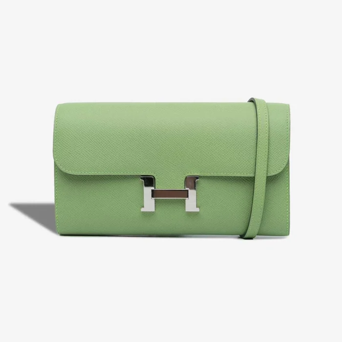 Artisan-Grade Hermès Dupes Constance To Go Epsom Vert Criquet PHW - Replica Handbags