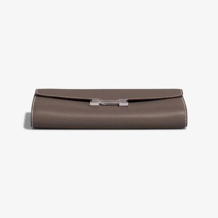 Artisan-Grade Hermès Dupes Constance To Go Evercolor Etoupe PHW - Replica Handbags - Image 3