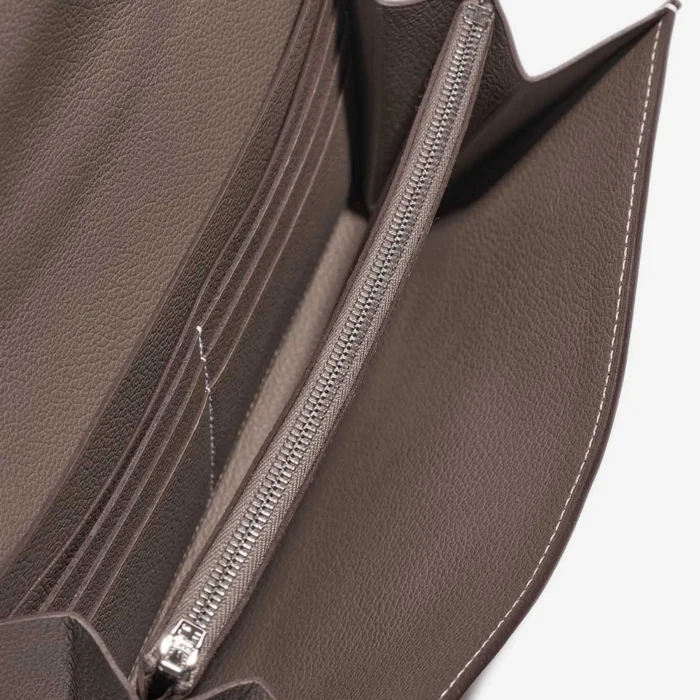Artisan-Grade Hermès Dupes Constance To Go Evercolor Etoupe PHW - Replica Handbags - Image 5