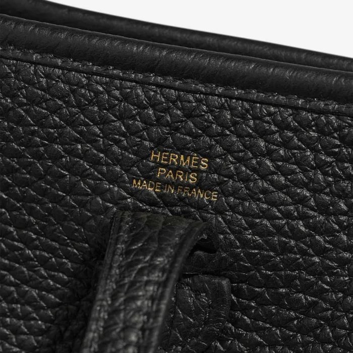 Artisan-Grade Hermès Dupes Evelyne 16 Amazone/Taurillon Clemence Black GHW - Replica Handbags - Image 2