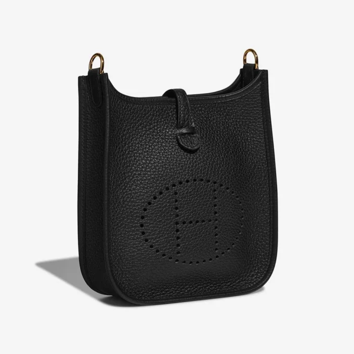 Artisan-Grade Hermès Dupes Evelyne 16 Amazone/Taurillon Clemence Black GHW - Replica Handbags - Image 6