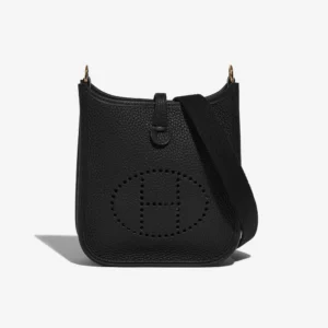 Artisan-Grade Hermès Dupes Evelyne 16 Clemence Black GHW - Replica Handbags
