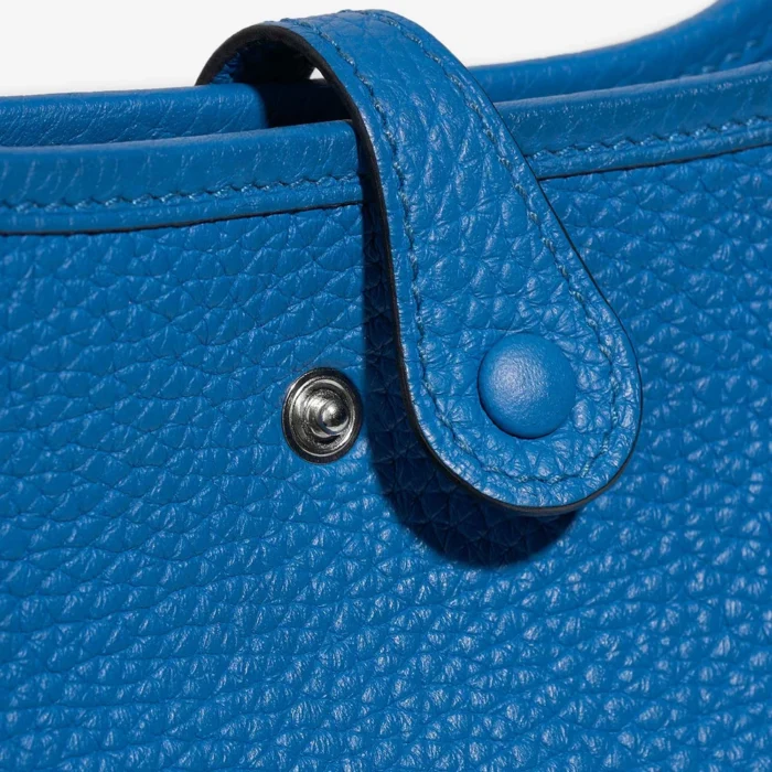 Artisan-Grade Hermès Dupes Evelyne 16 Clemence Blue Zellige PHW - Replica Handbags - Image 6