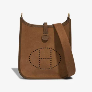 Artisan-Grade Hermès Dupes Evelyne 16 Clemence/Veau Grizzly/Wooly Gold/Alezan/Chamois GHW - Replica Handbags