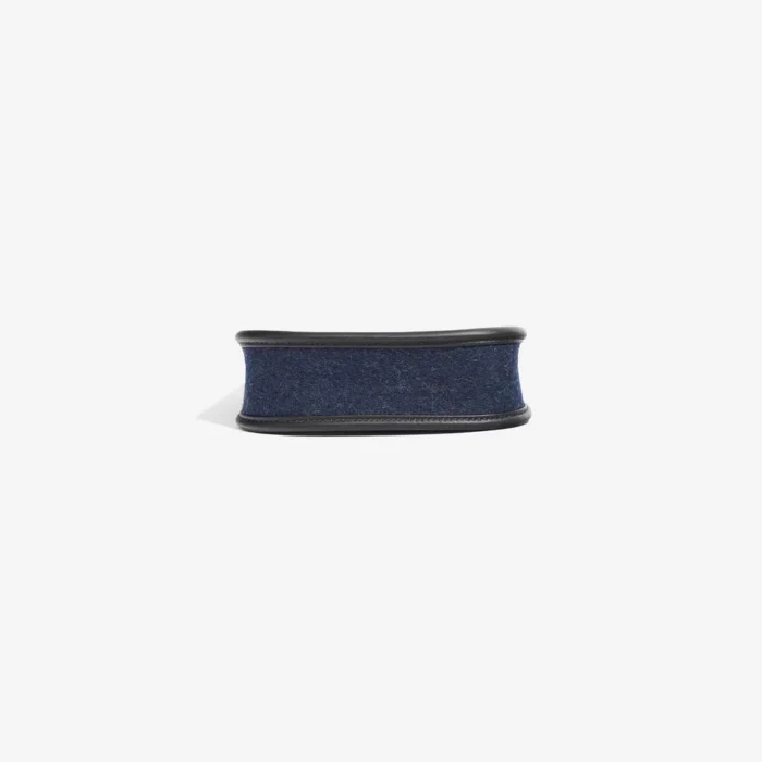 Artisan-Grade Hermès Dupes Evelyne 16 Felt/Swift Bleu Nuit/Black PHW - Replica Handbags - Image 4