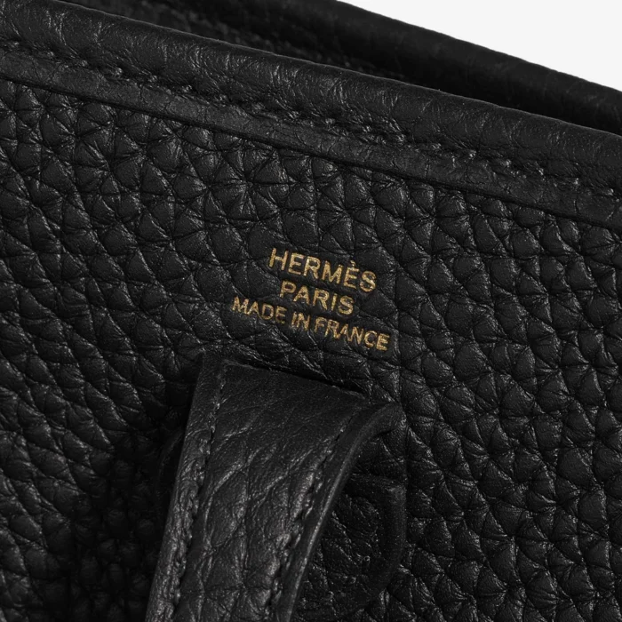 Artisan-Grade Hermès Dupes Evelyne 16 Taurillon Clemence Black GHW - Replica Handbags - Image 2