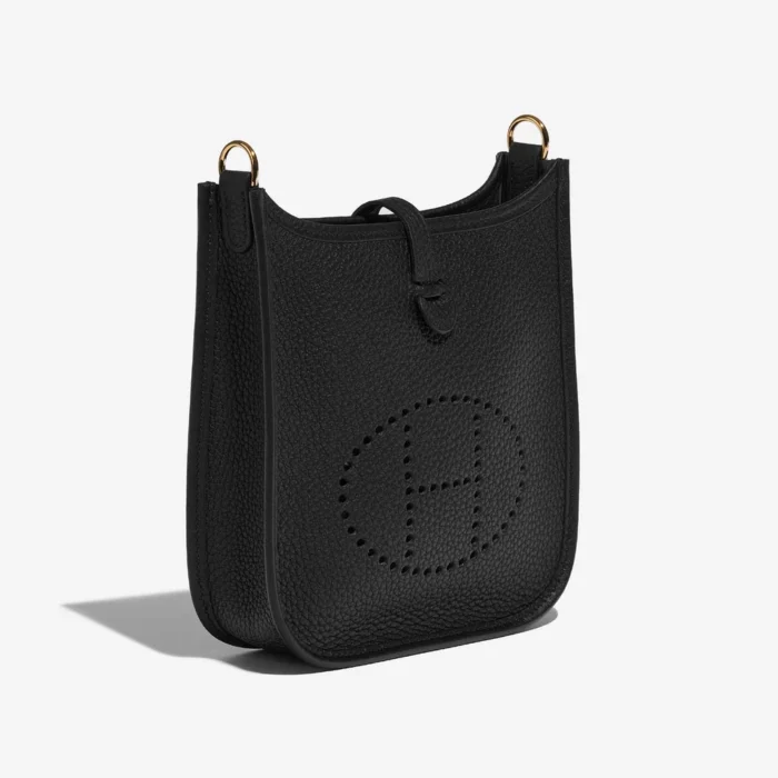Artisan-Grade Hermès Dupes Evelyne 16 Taurillon Clemence Black GHW - Replica Handbags - Image 5