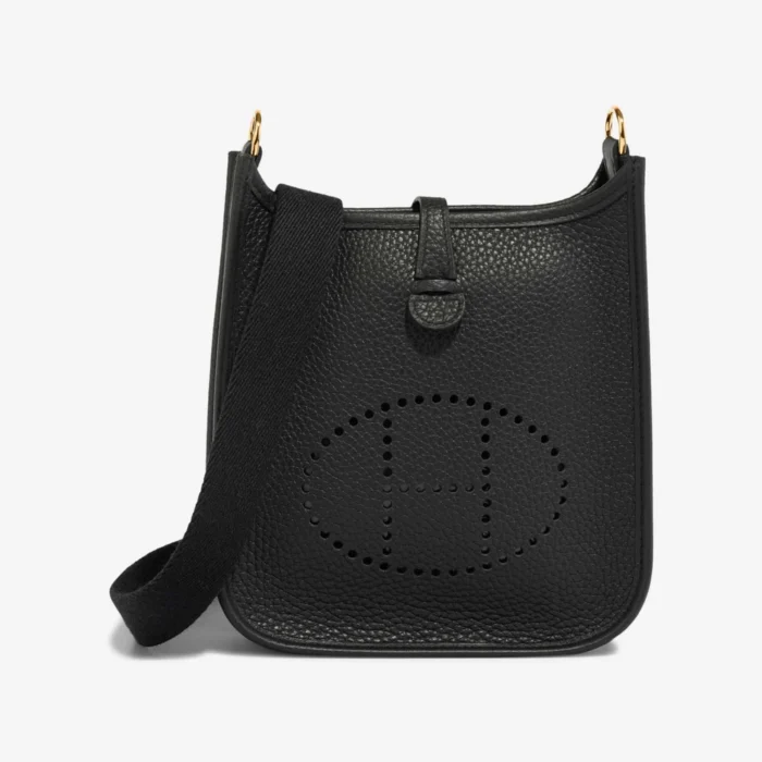 Artisan-Grade Hermès Dupes Evelyne 16 Taurillon Clemence Black GHW - Replica Handbags