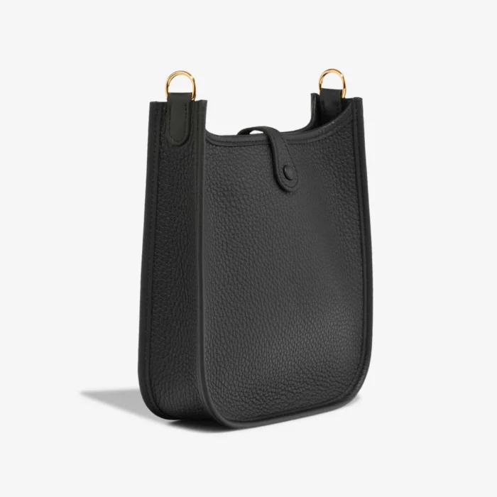 Artisan-Grade Hermès Dupes Evelyne 16 Taurillon Clemence Black GHW - Replica Handbags - Image 5
