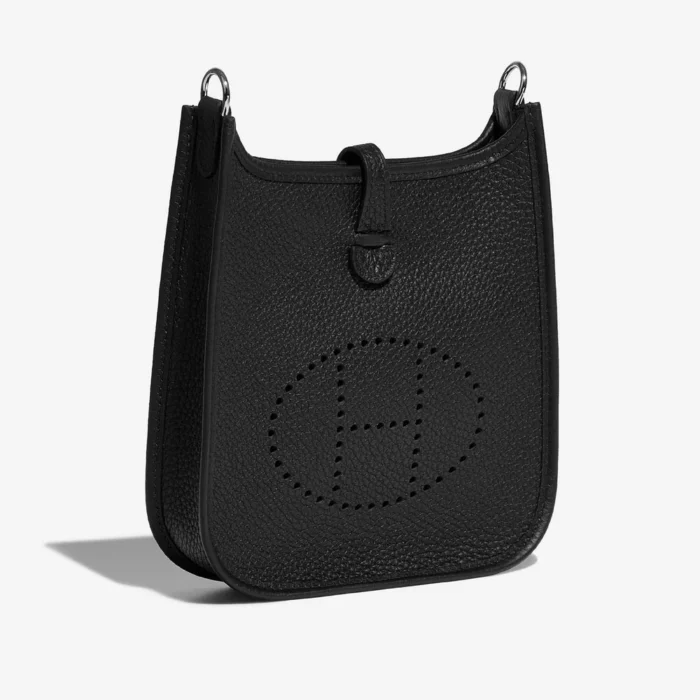Artisan-Grade Hermès Dupes Evelyne 16 Taurillon Clemence Black PHW - Replica Handbags - Image 5
