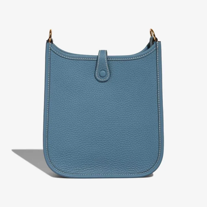 Artisan-Grade Hermès Dupes Evelyne 16 Taurillon Clemence Bleu Jean GHW - Replica Handbags - Image 3
