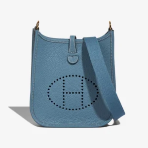 Artisan-Grade Hermès Dupes Evelyne 16 Taurillon Clemence Bleu Jean GHW - Replica Handbags