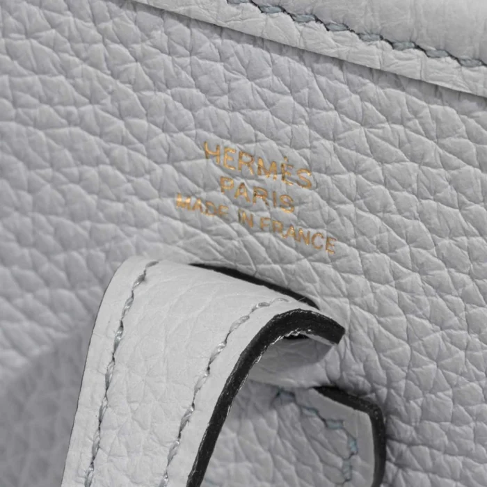 Artisan-Grade Hermès Dupes Evelyne 16 Taurillon Clemence Blue Pale GHW - Replica Handbags - Image 2