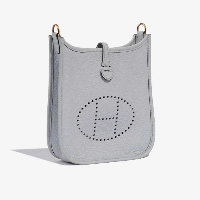 Artisan-Grade Hermès Dupes Evelyne 16 Taurillon Clemence Blue Pale GHW - Replica Handbags - Image 5