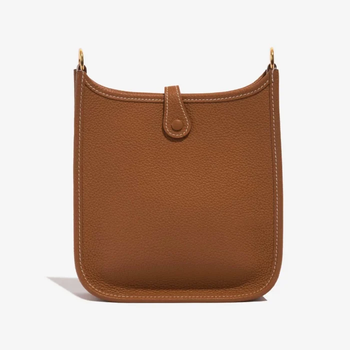 Artisan-Grade Hermès Dupes Evelyne 16 Taurillon Clemence Gold GHW - Replica Handbags - Image 3