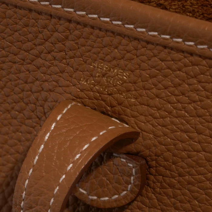 Artisan-Grade Hermès Dupes Evelyne 16 Taurillon Clemence Gold GHW - Replica Handbags - Image 2