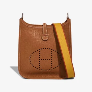 Artisan-Grade Hermès Dupes Evelyne 16 Taurillon Clemence Gold PHW - Replica Handbags