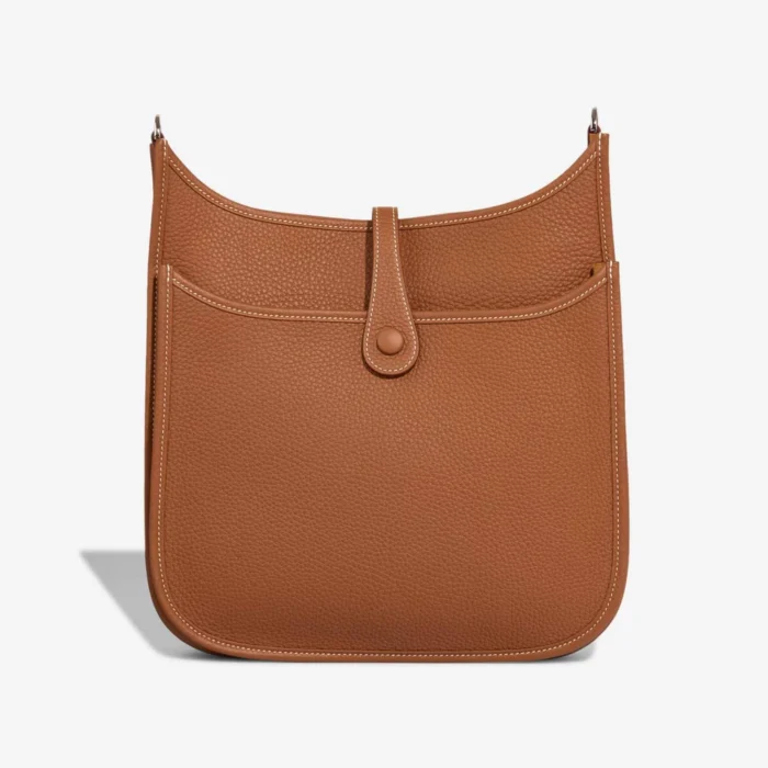 Artisan-Grade Hermès Dupes Evelyne 29 Clemence Gold PHW - Replica Handbags - Image 3