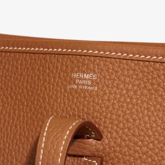 Artisan-Grade Hermès Dupes Evelyne 29 Clemence Gold PHW - Replica Handbags - Image 2