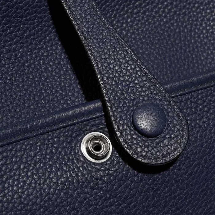 Artisan-Grade Hermès Dupes Evelyne 29 Taurillon Clemence Bleu Saphir PHW - Replica Handbags - Image 6