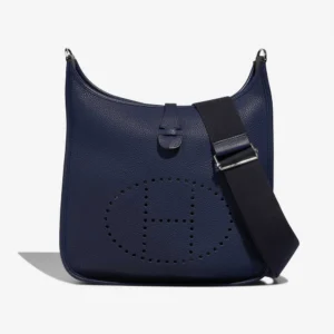 Artisan-Grade Hermès Dupes Evelyne 29 Taurillon Clemence Bleu Saphir PHW - Replica Handbags
