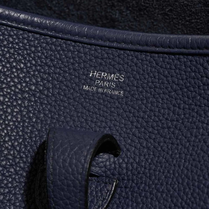 Artisan-Grade Hermès Dupes Evelyne 29 Taurillon Clemence Bleu Saphir PHW - Replica Handbags - Image 2