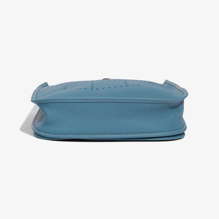Artisan-Grade Hermès Dupes Evelyne 29 Taurillon Clemence New Bleu Jean GHW - Replica Handbags - Image 4