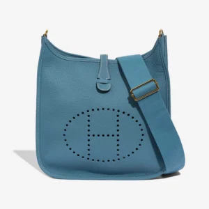 Artisan-Grade Hermès Dupes Evelyne 29 Taurillon Clemence New Bleu Jean GHW - Replica Handbags