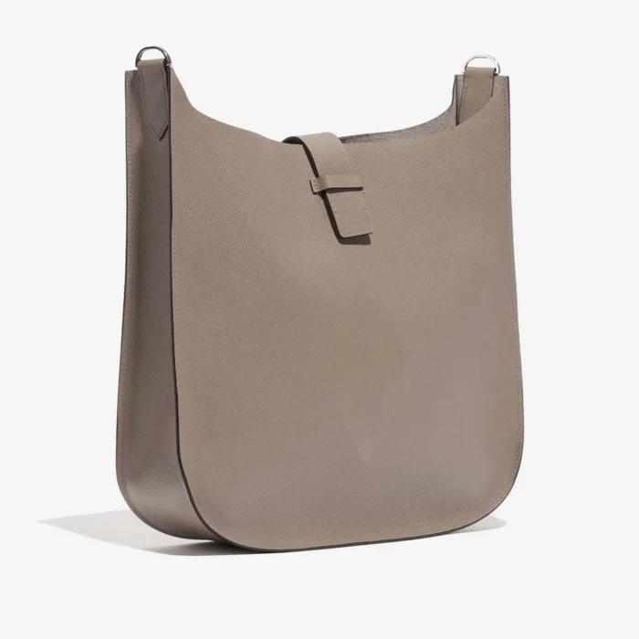 Artisan-Grade Hermès Dupes Evelyne Sellier 33 Epsom Gris Asphalte/Etain PHW - Replica Handbags - Image 5