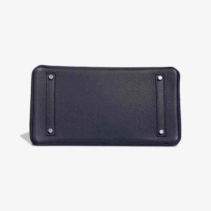 Artisan-Grade Hermès Dupes HSS Birkin 35 Taurillon Clemence Bleu Nuit/Anemone PHW - Replica Handbags - Image 3