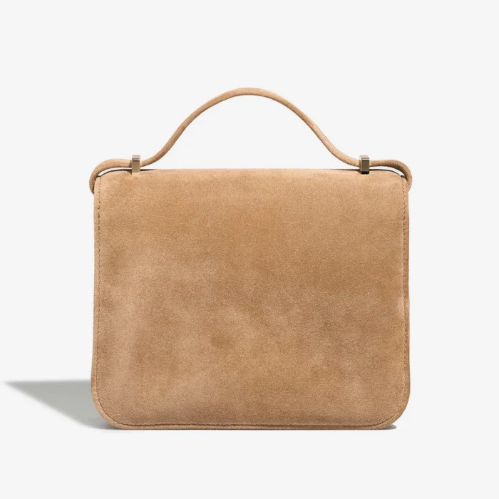 Artisan-Grade Hermès Dupes HSS Constance 18 Doblis Suede Nude PBHW - Replica Handbags - Image 3