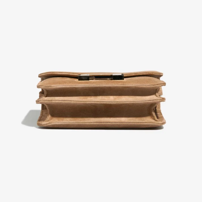Artisan-Grade Hermès Dupes HSS Constance 18 Doblis Suede Nude PBHW - Replica Handbags - Image 4