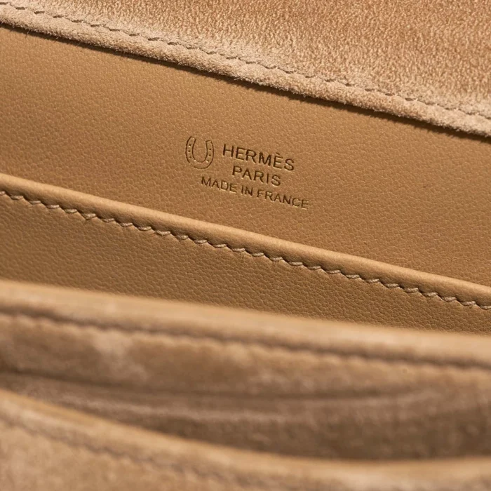Artisan-Grade Hermès Dupes HSS Constance 18 Doblis Suede Nude PBHW - Replica Handbags - Image 2