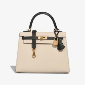 Artisan-Grade Hermès Dupes HSS Kelly 25 Epsom Black/Craie GHW - Replica Handbags