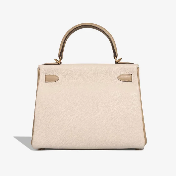 Artisan-Grade Hermès Dupes HSS Kelly 28 Togo Craie/Trench GHW - Replica Handbags - Image 2