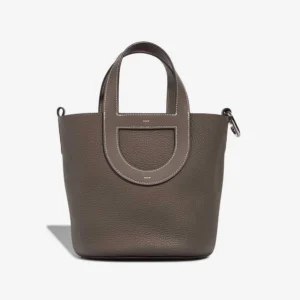 Artisan-Grade Hermès Dupes In-The-Loop 18 Taurillon Clemence/Swift Etoupe PHW - Replica Handbags
