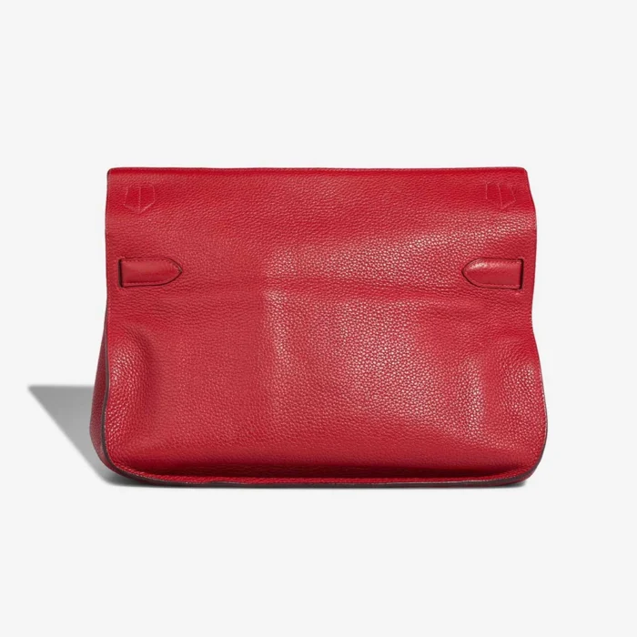 Artisan-Grade Hermès Dupes Jypsiere 34 Taurillon Clemence Rouge Vif PHW - Replica Handbags - Image 3