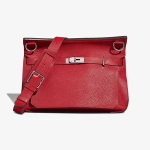 Artisan-Grade Hermès Dupes Jypsiere 34 Taurillon Clemence Rouge Vif PHW - Replica Handbags