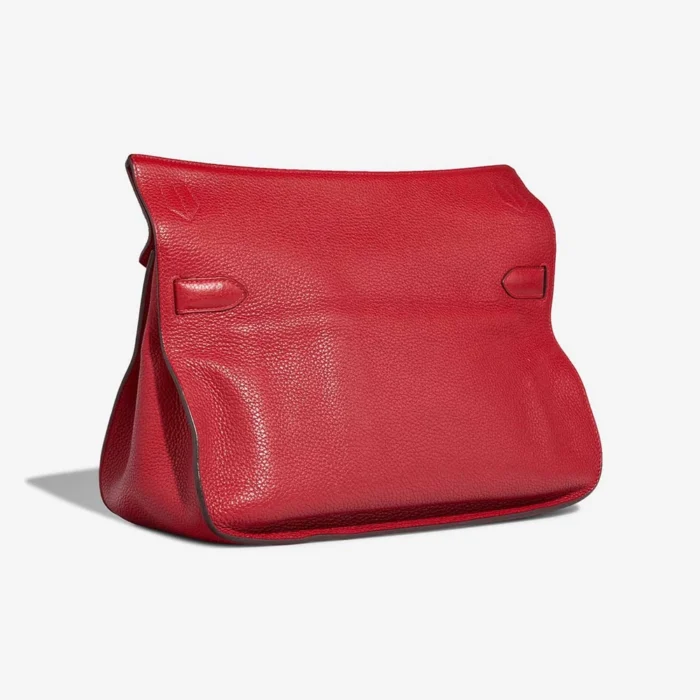 Artisan-Grade Hermès Dupes Jypsiere 34 Taurillon Clemence Rouge Vif PHW - Replica Handbags - Image 6