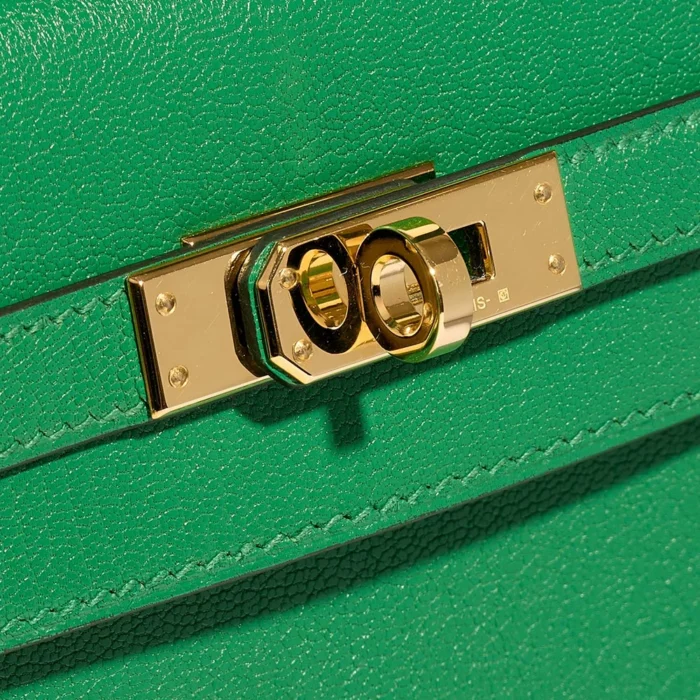 Artisan-Grade Hermès Dupes Kelly 25 Chevre Chamkila Bambou GHW - Replica Handbags - Image 6