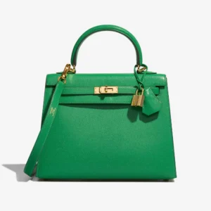 Artisan-Grade Hermès Dupes Kelly 25 Chevre Chamkila Bambou GHW