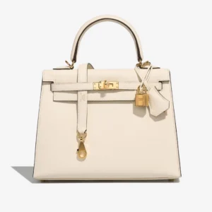 Artisan-Grade Hermès Dupes Kelly 25 Epsom Nata GHW | DLF