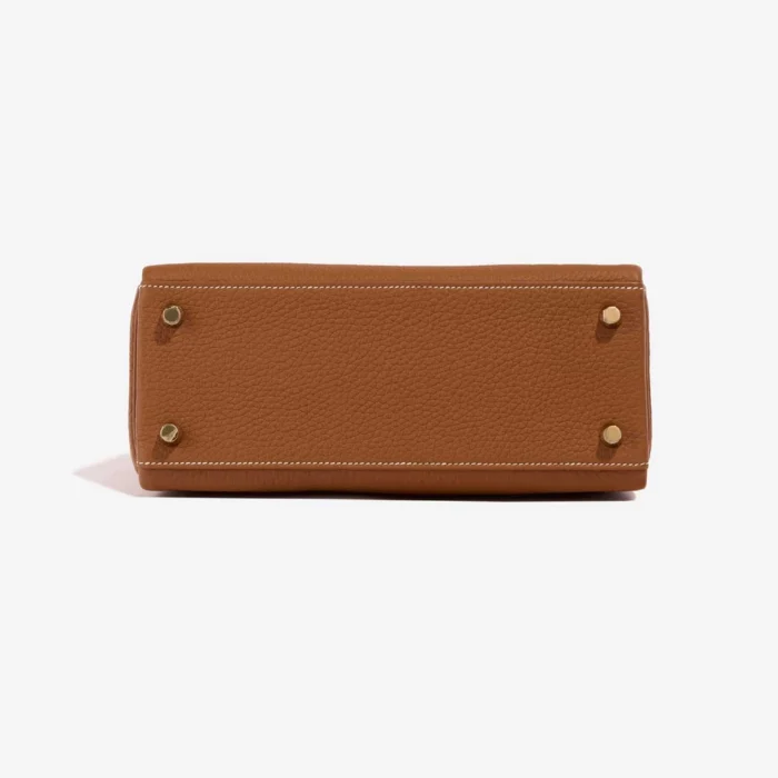 Artisan-Grade Hermès Dupes Kelly 25 Togo Gold GHW - Replica Handbags - Image 3