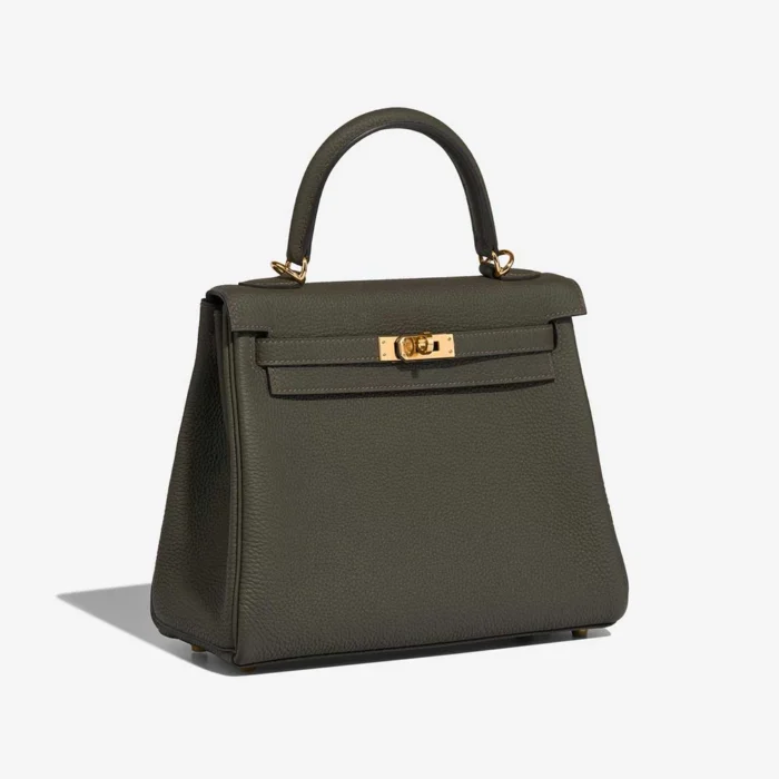 Artisan-Grade Hermès Dupes Kelly 25 Togo Vert de Gris GHW - Replica Handbags - Image 3