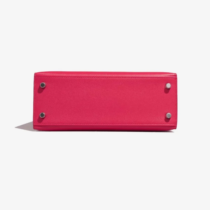 Artisan-Grade Hermès Dupes Kelly 25 Veau Madame Rose Extreme/Rouge Piment PHW - Replica Handbags - Image 3
