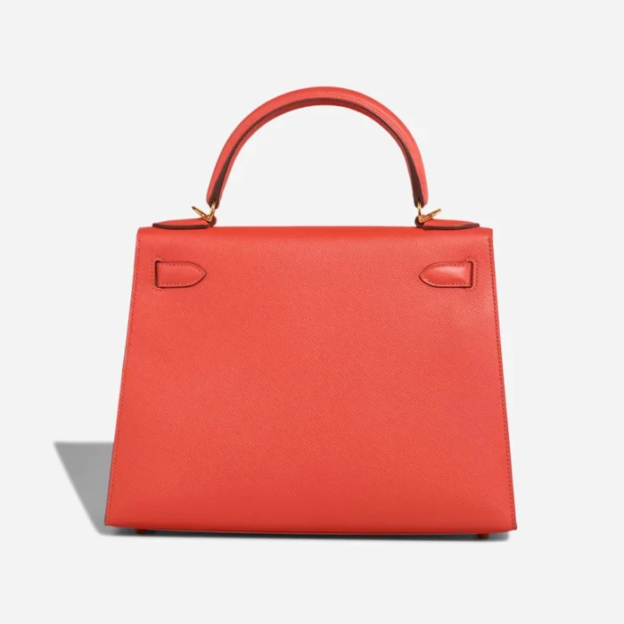 Artisan-Grade Hermès Dupes Kelly 28 Epsom Rose Jaipur GHW - Replica Handbags - Image 2