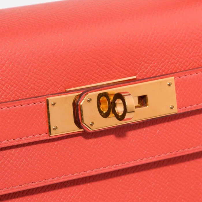 Artisan-Grade Hermès Dupes Kelly 28 Epsom Rose Jaipur GHW - Replica Handbags - Image 7