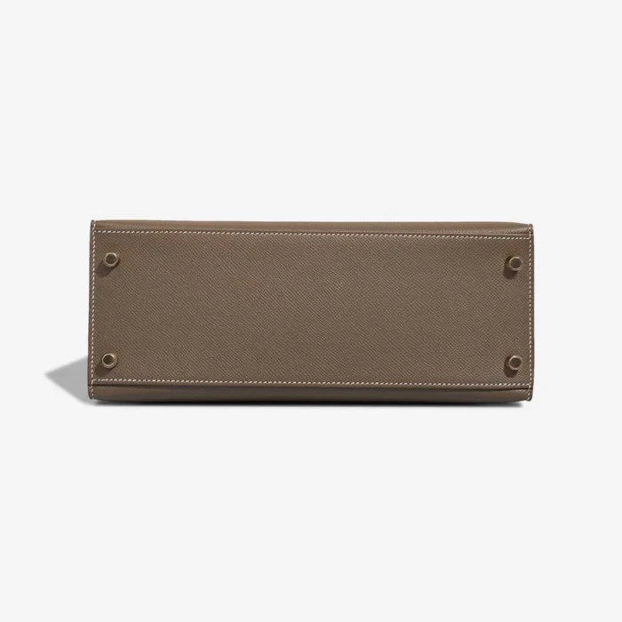 Artisan-Grade Hermès Dupes Kelly 28 Epsom Etoupe GHW - Replica Handbags - Image 3