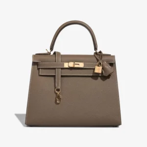Artisan-Grade Hermès Dupes Kelly 28 Epsom Etoupe GHW - Replica Handbags